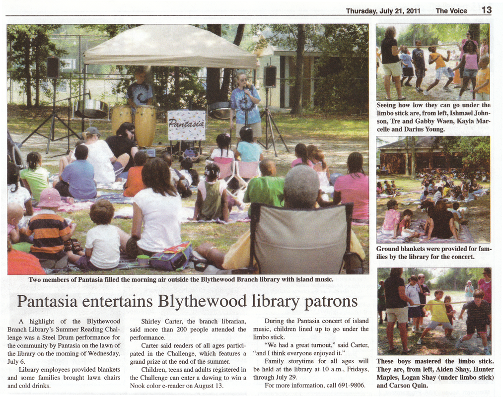 Richland County Summer Library Performance- Newspaper article